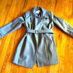 NWT Michael Kors with Gold details Coat MK Designer Jacket Sz 10